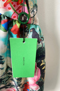 Kenzo Jungle Book Print Silk Dress