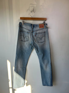 Vintage Levi's 501 Light Wash Thrashed Jeans