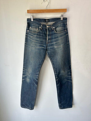 A.P.C. Dark Wash Worn-In Jeans
