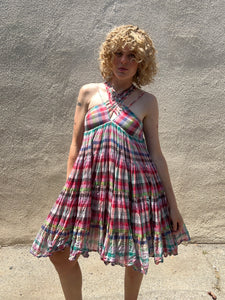 Nicholas K Multicolored Gingham Dress