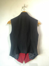 Vintage DKNY Black & Red Military Vest