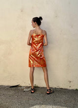Alberta Ferretti Orange Gold Dress
