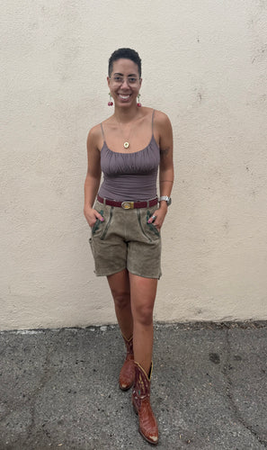 Vintage Suede Lederhosen Shorts