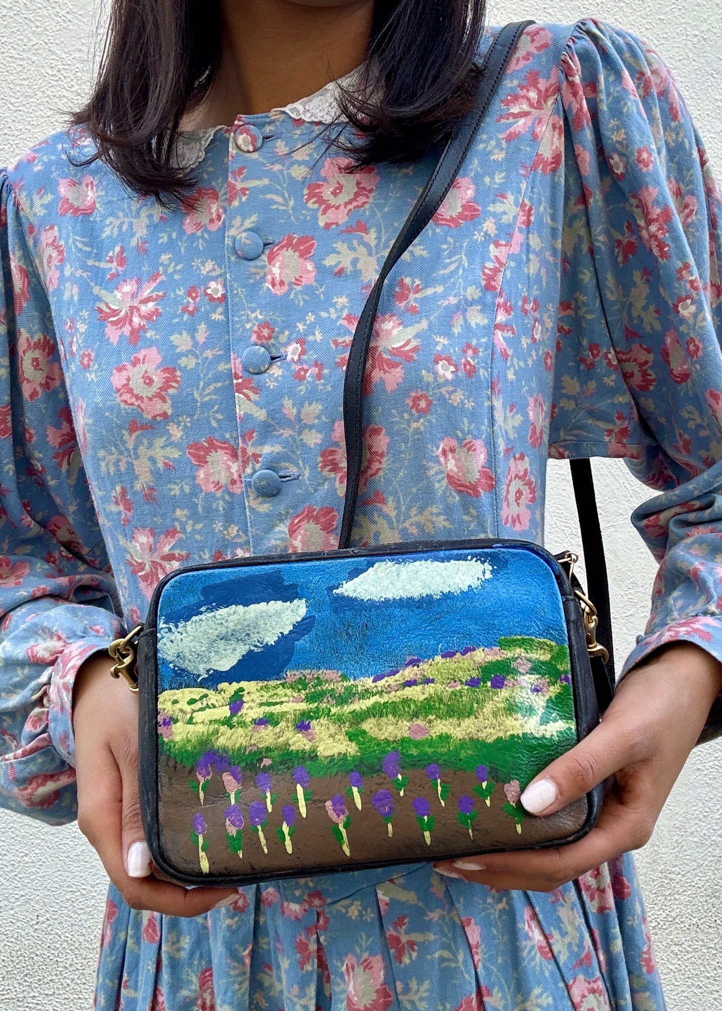 Creative Growth Clare V. Purse Hand Painted by Peter Salsman - The Curatorial Dept.