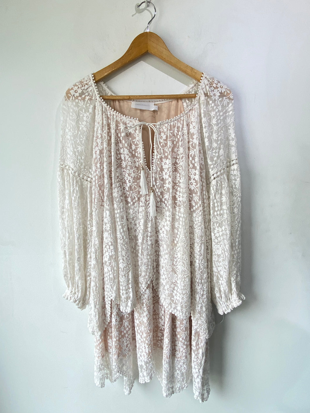 Zimmermann White Lace Dress