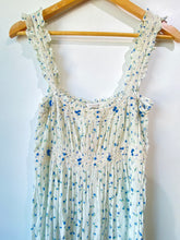 Doen White & Blue Floral Dress