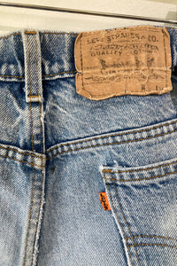 Vintage Levi's High Rise Orange Tab Jeans