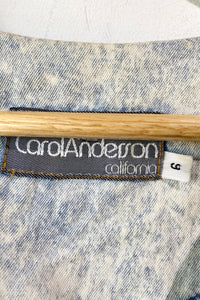 Vintage Carol Andersson Acid Was 80s Denim Dress