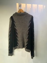 Humanoid Grey and Black Knit Sweater