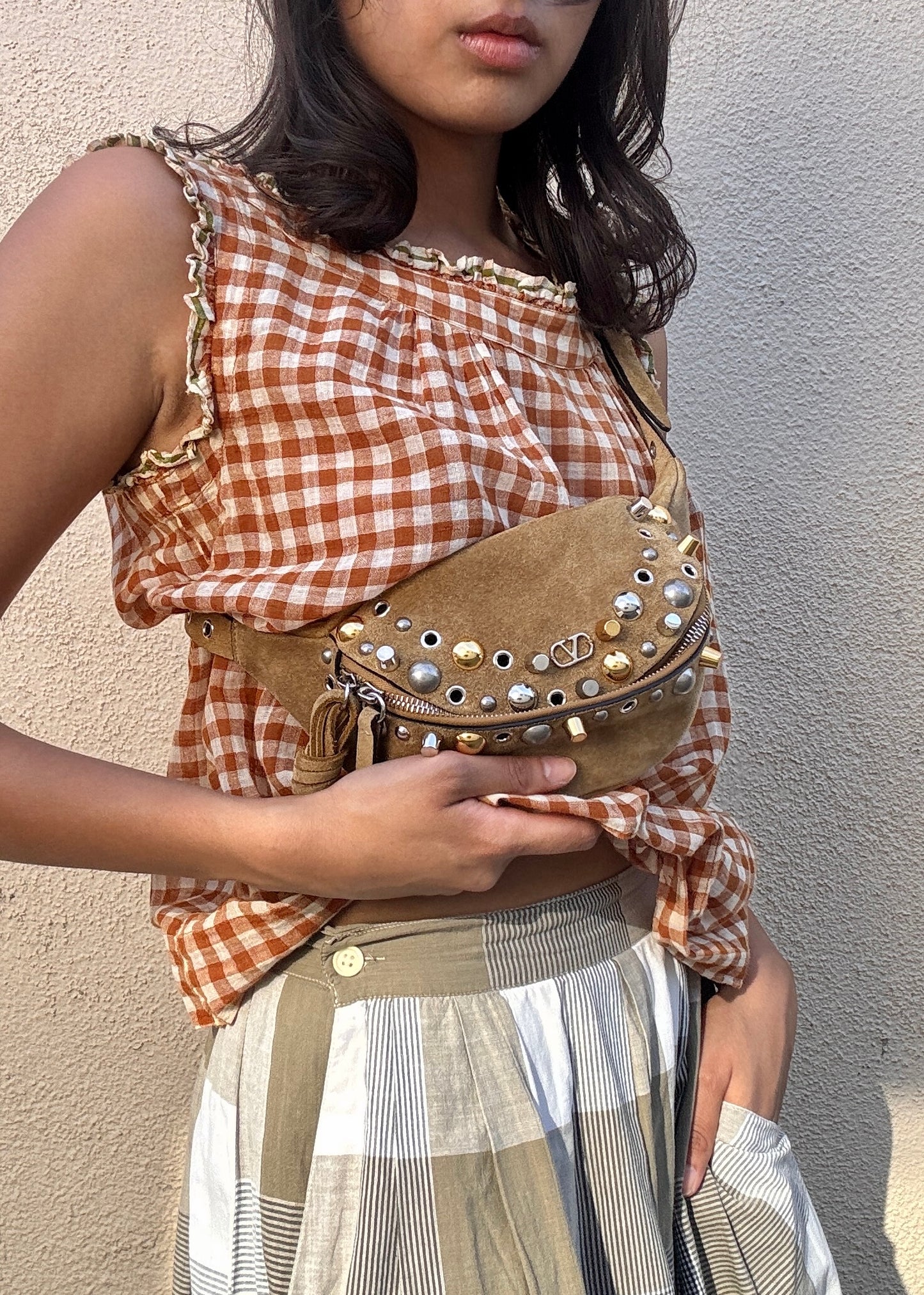 Valentino 2025 Suede Belt Bag - The Curatorial Dept.