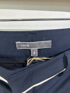 Vince Navy Wool Tuxedo Pants