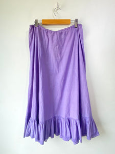 Vintage Laura Ashley Purple Ruffle Underskirt