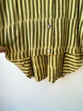 Vintage 80s Issey Miyake Yellow Striped Dress