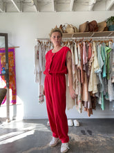 Rachel Comey Red Linen Jumpsuit