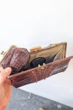 Vintage Brown Crocodile Purse