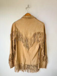 Vintage "The Leather Ranch" Tan Suede Fringe Top