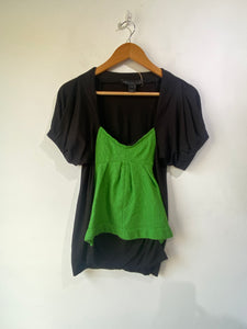 Marc by Marc Jacobs Black & Green Top