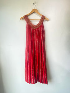 Vintage Tina Red Grecian Dress