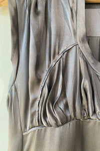 Vintage Miu Miu Grey Silk Dress