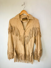 Vintage "The Leather Ranch" Tan Suede Fringe Top