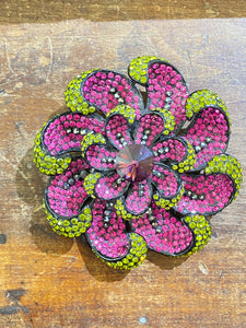 Vintage Purple & Green Brooch