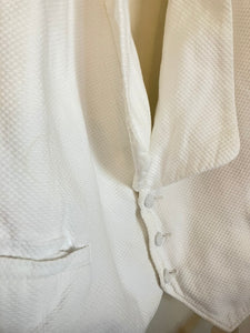 Vintage White Tuxedo Vest