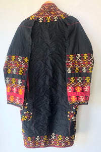 Vintage Embroidered Silk Robe