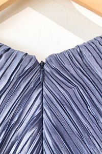 Vintage Montaldo’s Blue Plisse Pleated Dress