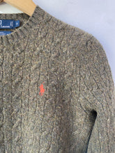 Vintage Polo Ralph Lauren Olive Cable Knit Sweater