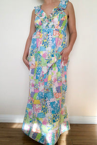 Lilly Pulitzer Pastels Baby Doll Maxi Dress