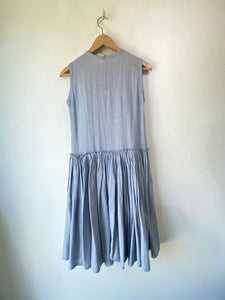 Sara Lanzi Blue Cotton Dress