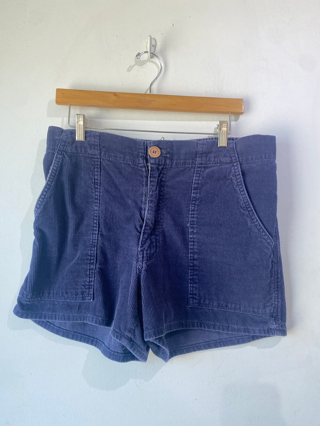 Vintage Silver Point Navy Corduroy Shorts