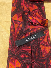 Gucci Pink & Maroon Paisley Tie