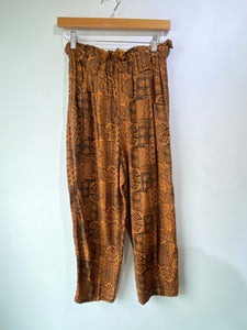 Vintage Sudden Impact Brown Print Pants Set