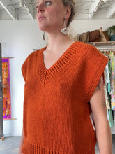 Jaggery Orange Sweater Vest