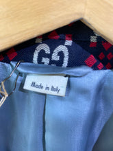 Gucci Navy, Red, and White GG Monogram Blazer