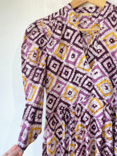 Matta Purple & Yellow Batik Print Dress