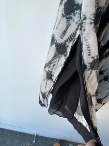 Proenza Schouler Black & White Tiedye Dress