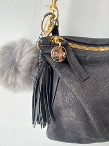 Clare V. Black Leather Crossbody Purse