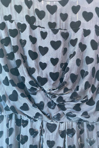 Marc by Marc Jacobs Black Velvet Heart Dress