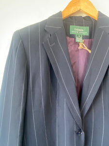 Vintage Ralph Lauren Navy Pinstripe Blazer