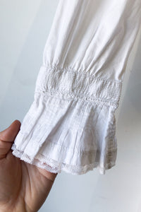 Vintage Victorian White Lace Trim Nightgown