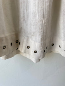 Isabel Marant Etoile White Skirt with Rivets