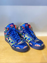 Adidas x Jeremy Scott Blue Floral High Tops