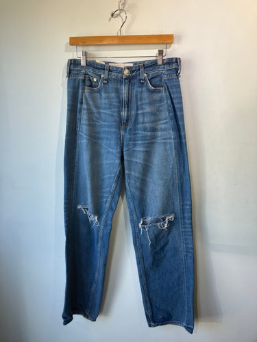 Rag & Bone Blue Distressed Denim Jeans