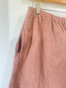 Atelier Delphine Mauve Linen Shorts