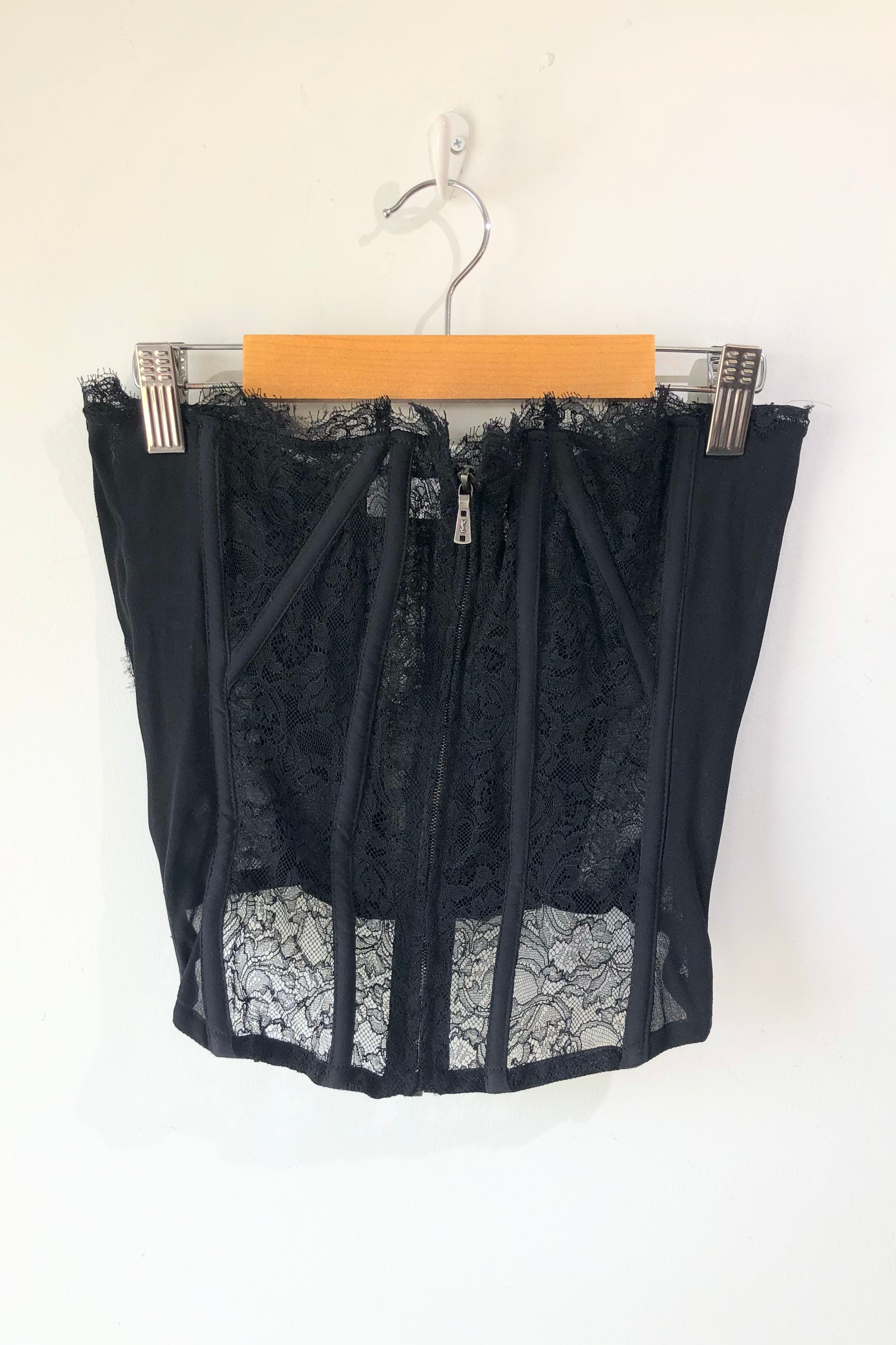 YSL Yves SAINT LAURENT Lace Bustier Top – The Curatorial Dept.