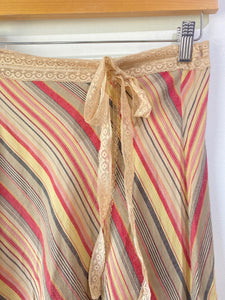 Only Hearts Pink & Tan Striped Skirt