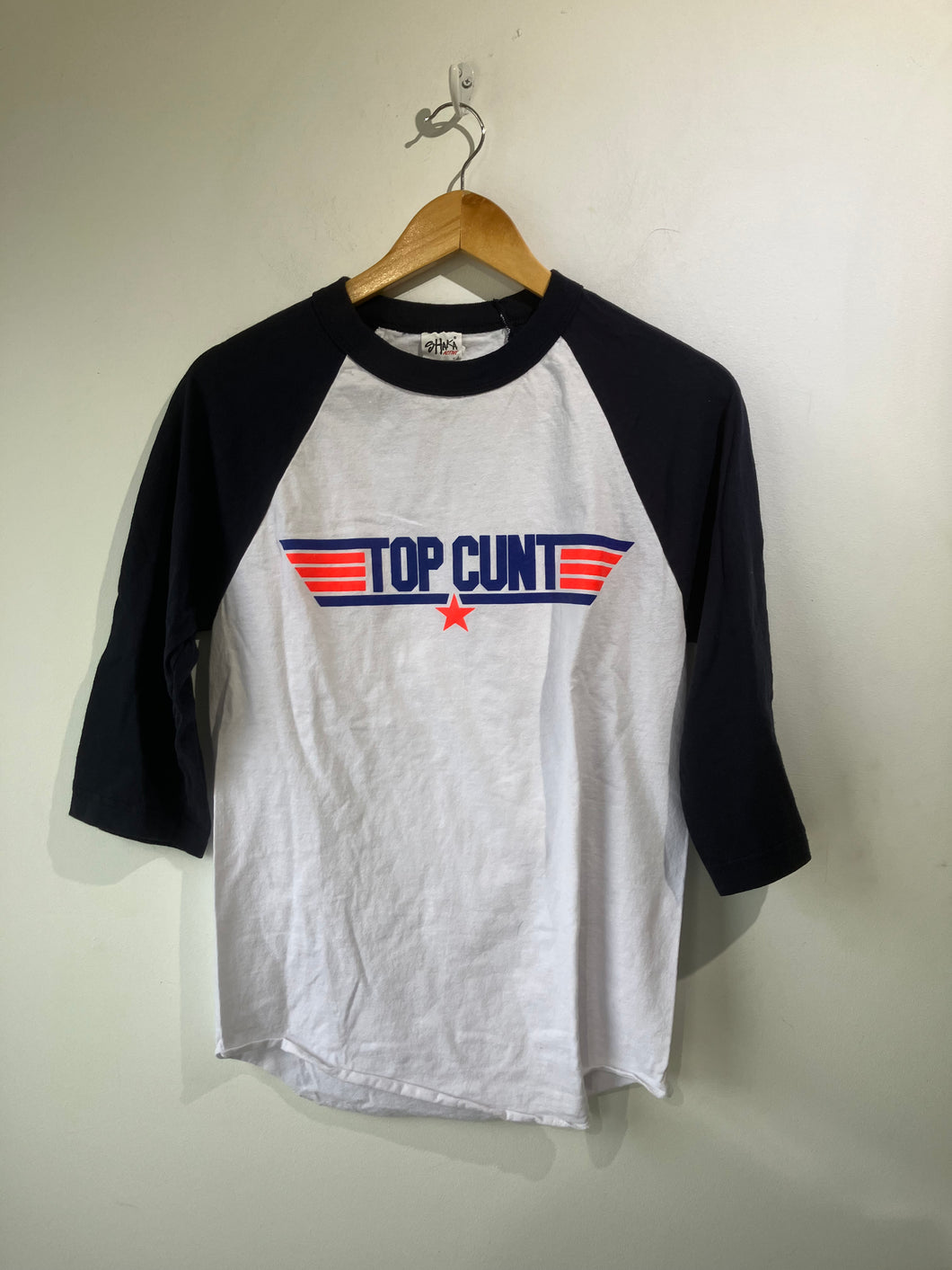 Top Cunt Navy Baseball Tee