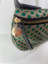 Clare V Metallic Green Polka Dot Fanny Pack